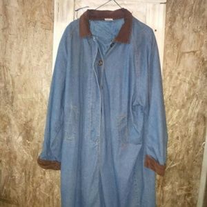 Blue jean duster